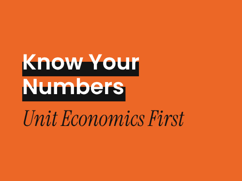 know unit economics first before running paid ads